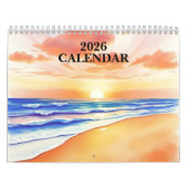 Calendrier mural aquarelle 2025 (Protection)