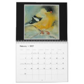 Calendrier mural Aquarelle Oiseaux 2027 (Feb 2027)