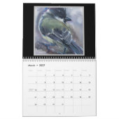 Calendrier Mural Aquarelle Oiseaux 2027 (Mar 2027)