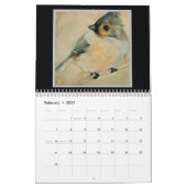 Calendrier Mural Aquarelle Oiseaux 2027 (Feb 2027)