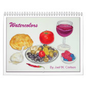 Calendrier Mural Aquarelles par Joel W. Carlson (Protection)
