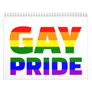 Calendrier Mural Arc-en-ciel de gay pride