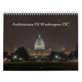 Calendrier Mural Architecture de Washington DC (Protection)