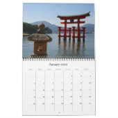 Calendrier Mural architecture japonaise 2025 (Jan 2026)