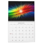 Calendrier Mural Arrière - plan d'arc-en-ciel de l'espace (Mar 2027)