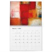 Calendrier Mural Art Abstrait (Feb 2026)