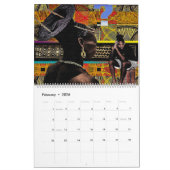 Calendrier Mural Art contemporain africain et art populaire (Feb 2026)