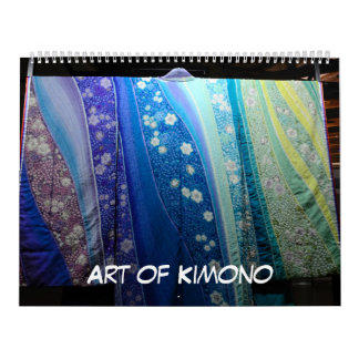 Calendrier Mural art de 12 mois de kimono