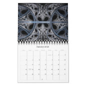 Calendrier Mural Art de fractale de Liz Molnar (Jan 2026)