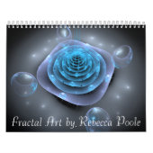 Calendrier Mural Art de fractale par Rebecca Poole (Protection)