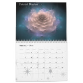 Calendrier Mural Art de fractale par Rebecca Poole (Feb 2026)