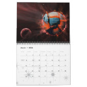 Calendrier Mural Art de l'espace (Mar 2026)