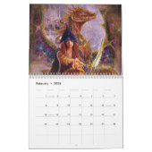 Calendrier Mural Art d'imaginaire par Steve un Roberts (Feb 2026)