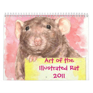 Calendrier Mural Art du rat illustré 2011