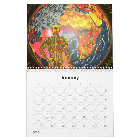 Calendrier Mural Art numérique de Karmym (Jan 2027)