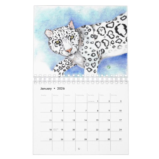 Calendrier Mural Art par Miranda Sue Hartmann (Jan 2026)