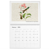 Calendrier Mural Art vintage Hummingbird 2026 (Feb 2026)