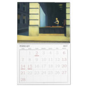 Calendrier mural artistique Edward Hopper (Feb 2027)