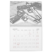 Calendrier Mural arts des armes 2 (Jan 2026)