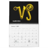 Calendrier Mural ASTRAL LABYRINTH GOLD ZODIAC CHART Astrologie (Jan 2027)