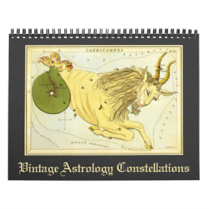 Calendrier Mural Astrologie vintage Constellations Cartes des étoil