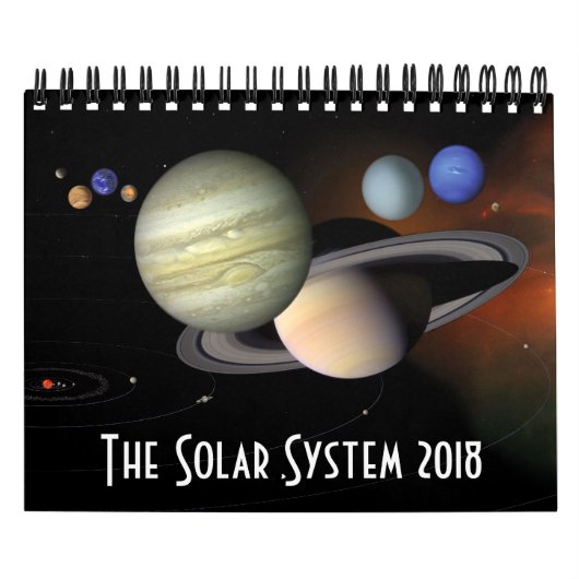 Calendrier Mural Astronomie d'espace de planètes de système solaire (Protection)