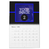 Calendrier Mural Aussi simple que 1 à 12 votre propre photo ligne b (Feb 2026)
