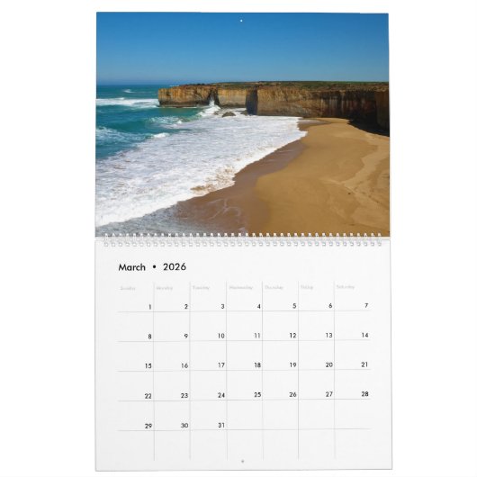 Calendrier Mural Australie - La Great Ocean Road (Mar 2026)
