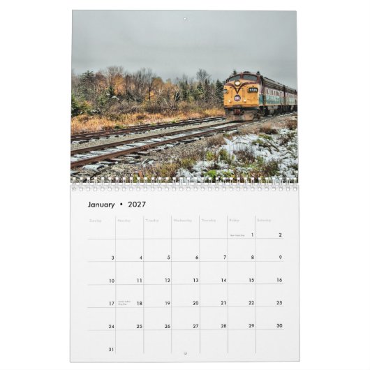 Calendrier Mural Automne 2012 (Jan 2027)