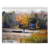 Calendrier Mural Automne au Vermont (Protection)