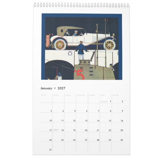 Calendrier Mural Autos vintage 2015 (Jan 2027)