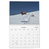 Calendrier Mural autour de la Suisse en 12 mois (Jan 2026)