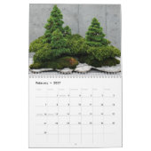 Calendrier mural avec Bonsai (Feb 2027)
