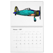 Calendrier Mural avions, 201_ (Feb 2027)