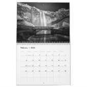 Calendrier Mural B&W Islande (Feb 2026)