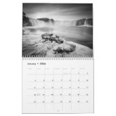 Calendrier Mural B&W Islande (Jan 2026)