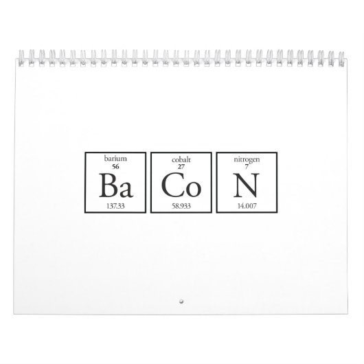 Calendrier Mural Bacon (Protection)