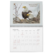 Calendrier Mural Bald Eagle Famille de quatre (Feb 2027)