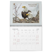 Calendrier Mural Bald Eagle Famille de quatre (Feb 2026)