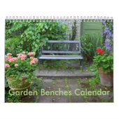 Calendrier Mural Bancs de jardin (Protection)