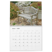 Calendrier Mural Bancs de jardin (Mar 2027)
