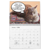 CALENDRIER MURAL BANDE-BANDE AMUSANTE DE CATS DE DISCUSSION WEIRD 2 (Jan 2026)