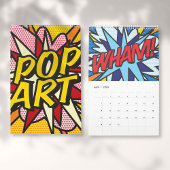 Calendrier Mural Bande dessinée Pop Art