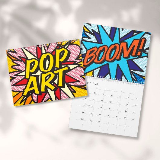 Calendrier Mural Bande dessinée Pop Art