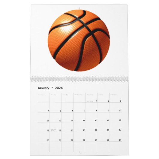 Calendrier Mural Basket (Jan 2026)