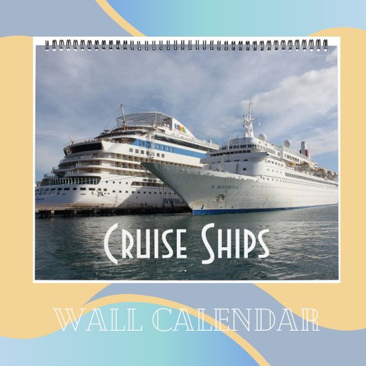 Calendrier Mural Bateaux de croisière dans les Caraïbes