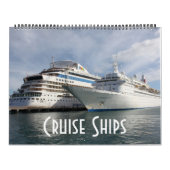 Calendrier Mural Bateaux de croisière dans les Caraïbes (Protection)