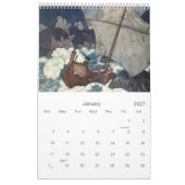 Calendrier Mural Bateaux vintages et vie aquatique (Jan 2027)
