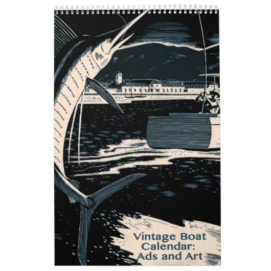 Calendrier Mural Bateaux vintages et vie aquatique (Protection)