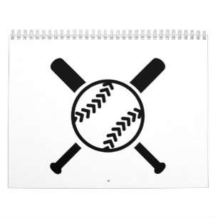 Calendrier Mural Battes croisées par base-ball